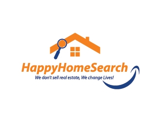 HappyHomeSearch logo design by Fear