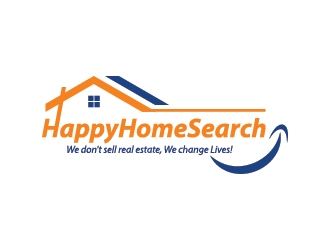 HappyHomeSearch logo design by Fear