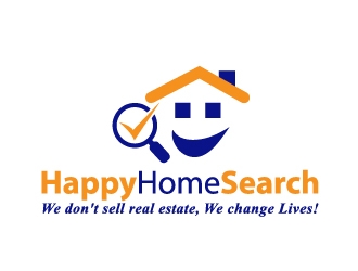 HappyHomeSearch logo design by Marianne