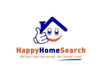 HappyHomeSearch logo design by mawanmalvin