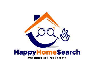 HappyHomeSearch logo design by Inlogoz