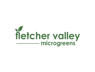 Fletcher Valley Microgreens logo design by tukangngaret