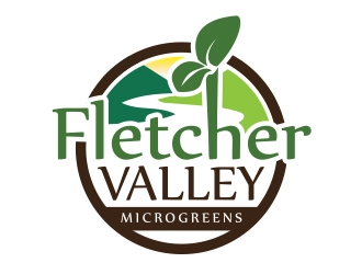 Fletcher Valley Microgreens logo design by Eliben