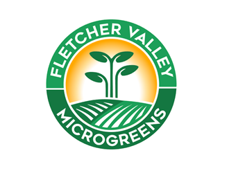 Fletcher Valley Microgreens logo design by megalogos