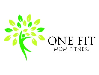 One Fit Mom Fitness logo design by jetzu