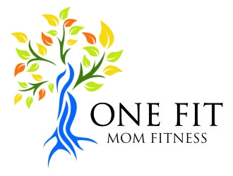 One Fit Mom Fitness logo design by jetzu