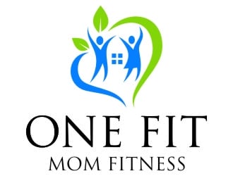 One Fit Mom Fitness logo design by jetzu