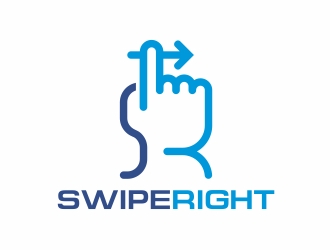 Swipe Right logo design by rokenrol