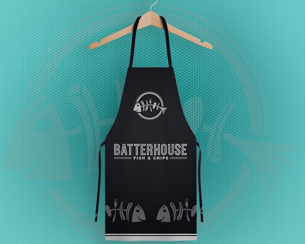 BatterHouse fish & chips logo design by MastersDesigns