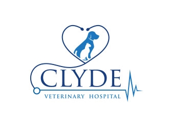 Clyde Veterinary Hospital logo design by Vincent Leoncito