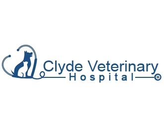 Clyde Veterinary Hospital logo design by samueljho