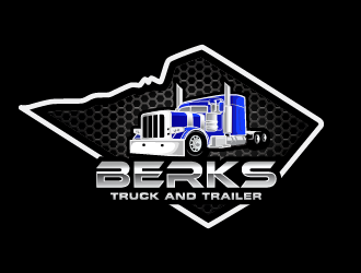 Berks Truck and Trailer logo design by Andri