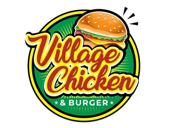 Village Chicken & Burger Logo Design