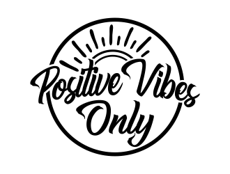 Positive Vibes Only logo design by Realistis