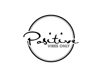 Positive Vibes Only logo design by torresace