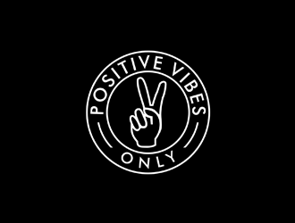 Positive Vibes Only logo design by johana