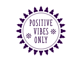 Positive Vibes Only logo design by excelentlogo