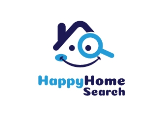 HappyHomeSearch logo design by emberdezign