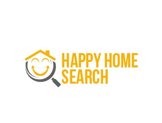 HappyHomeSearch logo design by VelMadGoo