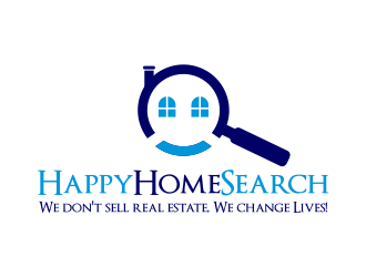 HappyHomeSearch logo design by done