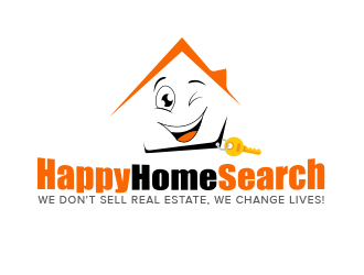 HappyHomeSearch logo design by BeDesign
