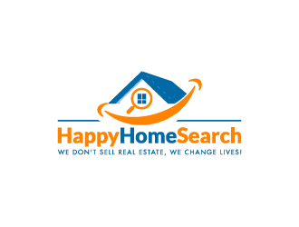 HappyHomeSearch logo design by pencilhand