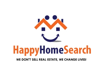 HappyHomeSearch logo design by Foxcody