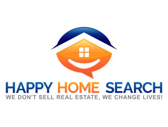 HappyHomeSearch logo design by Realistis