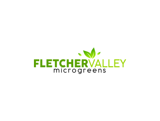 Fletcher Valley Microgreens logo design by WooW