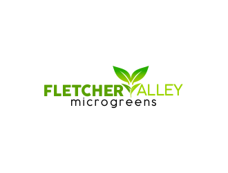 Fletcher Valley Microgreens logo design by WooW