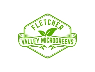 Fletcher Valley Microgreens logo design by b3no