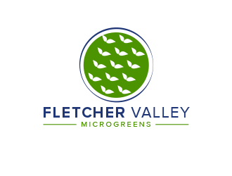 Fletcher Valley Microgreens logo design by BeDesign
