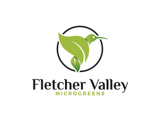 Fletcher Valley Microgreens logo design by SmartTaste