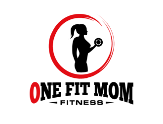 One Fit Mom Fitness logo design by Coolwanz