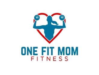 One Fit Mom Fitness logo design by b3no