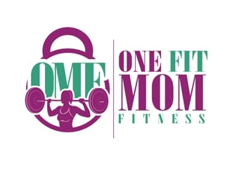 One Fit Mom Fitness logo design by logoguy
