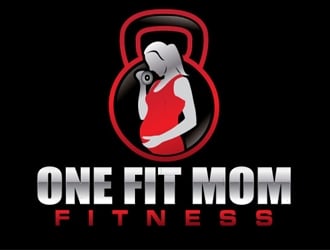 One Fit Mom Fitness logo design by logoguy