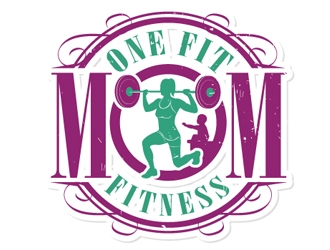 One Fit Mom Fitness logo design by logoguy