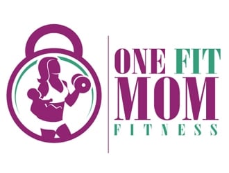 One Fit Mom Fitness logo design by logoguy