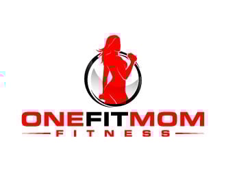 One Fit Mom Fitness logo design by daywalker