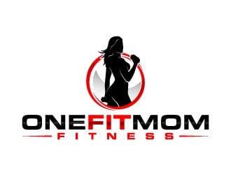 One Fit Mom Fitness logo design by daywalker