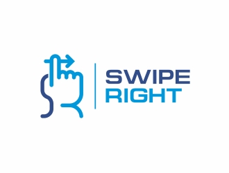 Swipe Right logo design by rokenrol