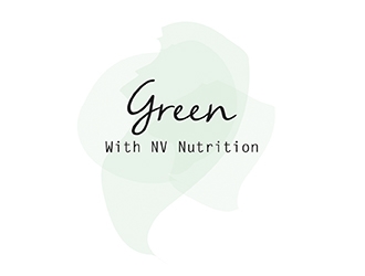 Green With NV Nutrition logo design by HallaBarajakly