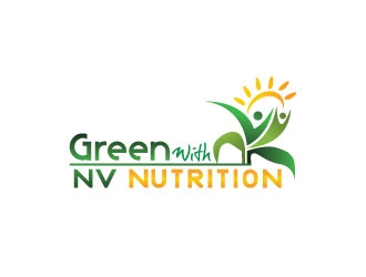 Green With NV Nutrition logo design by Webphixo