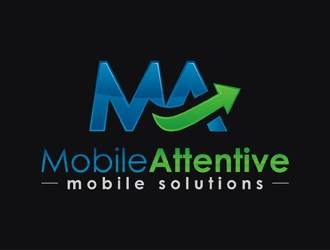 Mobile Attentive logo design by neonlamp
