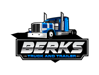 Berks Truck and Trailer logo design by quanghoangvn92