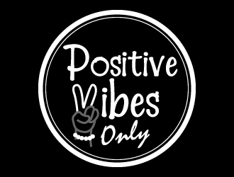 Positive Vibes Only logo design by jaize