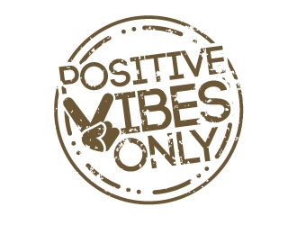 Positive Vibes Only logo design by dshineart