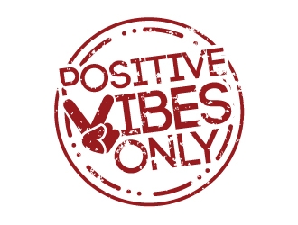 Positive Vibes Only logo design by dshineart