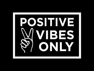 Positive Vibes Only logo design by akhi